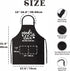 Funny Aprons for Women Men, Novelty Kitchen Cooking Apron with 2 Pockets, Cute Baking Gifts for Bakers, Birthday Housewarming Gifts for Wife Husba...