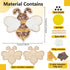 WEBEEDY 2 Sets DIY Bee Mosaic Kit Creativity DIY Mosaic Coaster Kit for Adults Fun DIY Art and Craft Supplies Handmade Home Decor Gifts DIY Glass ...
