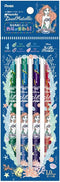 Showa Note 914457001 Little Mermaid Gel Ink Ballpoint Pen Hybrid Dual Metallic 4 Color Set Ariel...