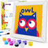 ZRIZQ Paint by Numbers for Adults Beginner Kids Ages 6-8-12 with Wooden Frame,Easy Paint by Numbers for Gift Home Decoration 8x8 Inch(Owl)...