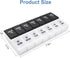 DANYING Large Pill Organizer 2 Times a Day, Weekly Box Per AM PM Case, Day Night Container 7 Vitamin Case Twice...