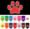 Pet and Dog Bandana Screen Printed, Red Swiss Dot Paw Yellow Small...