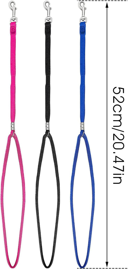 Dog Grooming Loops Leash, 3 Pack Dog Cat Safety Rope for Dog Bathtub Adjustable Fixed Groomers Helper Grooming Loop Pet Bathing Supplies...