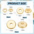 BENECREAT 60Pcs 3 Sizes Real 18K Gold Plated Brass Disc Spacer Beads, 4/6/8mm Gold Flat Round Jewelry Heishi Disc Spacer Beads for Bracelet Neckla...