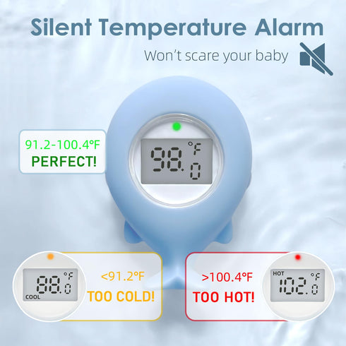 Baby Bath Tub Thermometer for Infant, Bathtub Water Temperature Room Thermometer, Safety Floating Bathing Toy, Newborn Essentials, Gifts for Moms ...