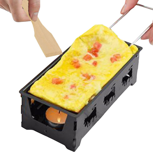 Wooden Raclette Spatula(4 pcs/set) for Cheese Grills, Gourmet Boards, Frying Pans, Fondue...