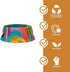 Silipint: Aqua-Fur Silicone Dog Bowl: Hippie Hops -18oz Colapsible/Foldable, Lightweight, Feed & Water Dish, Pet Travel...