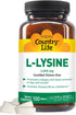 COUNTRY LIFE VITAMINS L-Lysine 1000 Mg with B-6, 2.5 Pounds...