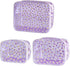 3pcs Clear Makeup Bags,Transparent Women Cosmetic Bag with Zipper,Daisy Beauty Case,Make Up Organizer Storage,Bath Toiletry Wash Bag...