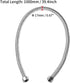 uxcell Corrugated Stainless Steel Flexible Water Line 39.4inch Long G1/2 Female Threaded Connector with Washer...