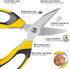 Scissors Heavy Duty 8'', Carpet Scissors, Multipurpose Scissors with Protective Cover, Stainless Steel Serrated Blades, Easy Cutting Cardboard, Le...