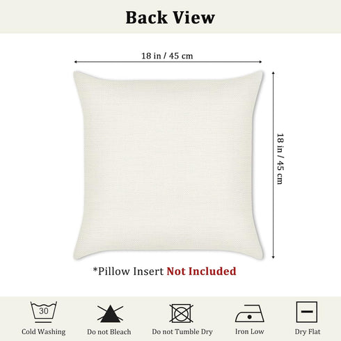 Bonhause Tropical Leaves Throw Pillow Covers 18 x 18 Inch Green Brown Leaf Decorative Pillow Cases Polyester Linen Outdoor Cushion Covers for Sofa...