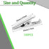 100 PCS Metal Alligator Clips 43 mm/1.37 in Nickel Plated Alligator Spring Clamps for Household Soldering and Electrical Test Tools...