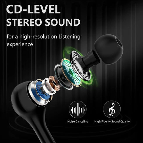 Bluetooth Neckband Headphones for Samsung S24 S23 A55 in-Ear Magnetic Earbuds Noise Canceling Stereo Sound Mic Wireless Headset for iPad Air Pro i...