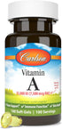 Carlson - Vitamin A, 25000 IU (7500 mcg RAE), Vision & Skin Health, Immune Function, 100 soft gels...