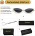 Dollger Cat Eye Cute Sunglasses for Women Men Triangle Vintage Trendy Cool Sun Glasses...