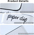 Creamic Farmhouse Paper Clip Holders for Desk 3.3-Inch (White)...
