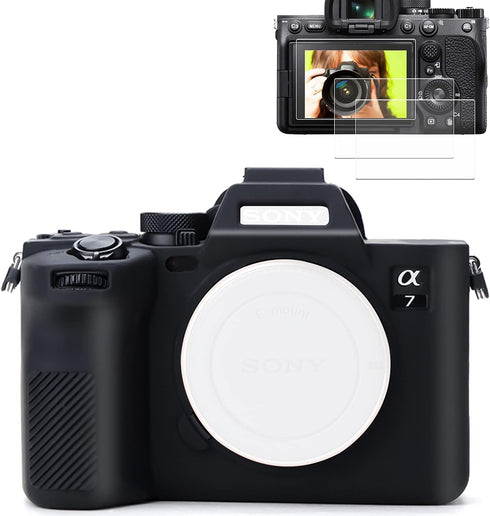 Pocoukate Camera Case for Sony Alpha 7 IV, A7M4, A7 IV Digital Camera Anti-Scratch Slim Fit Soft Cover with Screen Protector, A7IV Exclusive Acces...