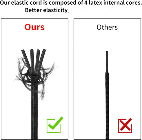 Elastic String for Bracelets Making - Cuttte 2 Rolls 1.2MM Black Elastic Cord Total 109 Yards, Sturdy Stretchy Bracelet String Elastic String for ...