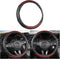 Leather Car Steering Wheel Cover, Anti-Slip Breathable for Men Women, Universal 15 Inch, Steering Wheel Cover Protector for Most Cars Trucks, Car ...