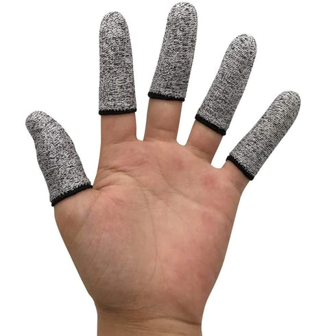 40 PCS Finger Cots Cut Resistant Protector, Finger Covers for Cuts, Gloves Life Extender, Cut Resistant Finger Protectors for Kitchen, Work, Sculp...