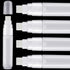 4 Pack White Paint Pens Empty Acrylic Permanent Marker Clear White Marker Pen Fine Point Empty Refillable Markers Empty Markers for Rock Painting ...