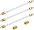 MuHize 3/16 Brake Lines Kit - Zinc-coated Brake Line with fittings, 10 Inches Silver Brake Line Tubings with Double Flared Ends with and Unions, I...