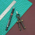 1.75 Inch Leather Compass Adjustable Lockable?Leather Crafts Tools?Professional Compass for Geometry?Compass Drawing Tool (Black 1.75 Inch)...