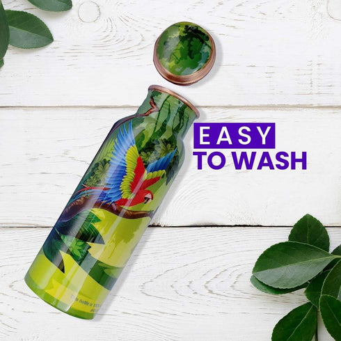 EcoBottles – 100% Pure Copper Water Bottles | Easy-To-Use and Carry, Fancy Prints | Non-Insulated Bottles with Health Benefits and Emphasizing on ...