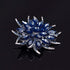 Flower Brooches Pin for Women Brides Created Crystal Brooch Blue?3Pcs?...