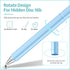 Stylus Pens for Touch Screens(2 Pcs), High Sensitivity Rotatable Stylus Pen for iPad with Hidden Disc Tip for Apple iPad/iPhone/Android/Tablets an...