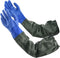 Long Waterproof Gloves, Long Chemical Gloves, Reusable, Padded Cotton Lined/Acid & Oil Resistant 28 inch XL...