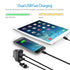 MICTUNING Universal Rocker Style Dual USB Car Charger Compatible with iPhone 6 6S Plus Mobile Device, Blue LED Digital Display Voltmeter Monitor B...