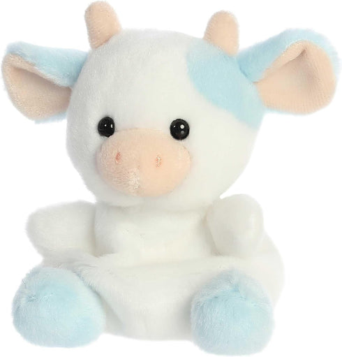 Aurora® Adorable Palm Pals™ Skyla Blueberry Cow™ Stuffed Animal - Pocket-Sized Play - Collectable Fun - Blue 5 Inches...