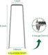 6 Inches Heavy Duty Galvanized Steel Garden Stakes Staples Securing Pegs for Securing Weed Fabric Landscape Fabric Netting Ground Sheets and Fleec...
