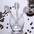 2pcs 6inch Reusable Glass Honeycomb Stick Honey Dippers Sticks Honey Stirrer Wand Honey Jar Dispense Drizzle Spoon for Maple Syrup, Molasses,Melte...