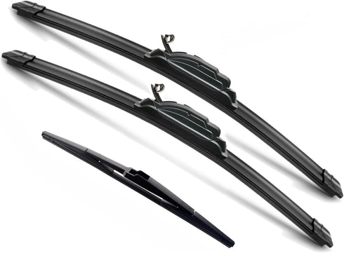 3 wipers Replacement for 2014-2021 Jeep Cherokee, Windshield Wiper Blades Original Equipment Replacement - 26"/18"/14" (Set of 3) U/J HOOK...