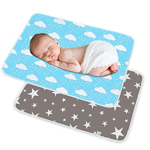 Waterproof Baby Diaper Changing Pad Multi Function Diaper Change Mat for Girls Boys Newborn - 100% Leak Proof Sanitary Mats for Home and Outdoor, ...