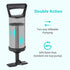 Hand Pump - Double Quick Air Pump for Inflatable, Hand Held Air Pump Rapid Inflation Portable Manual Air Pump with 3 Nozzle for Outdoor, Swimming ...