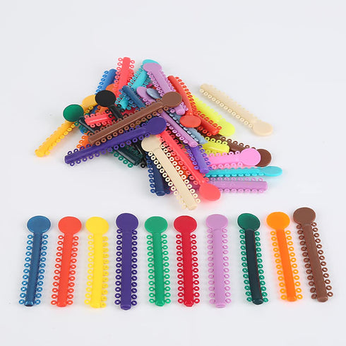 2080Pcs,2 Bags, Braces Rubber Band,Dental Orthodontics Elastic Ligature Ties Multi Color Rubber Band(1040pcs/bag) (Transparent)...