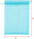 Boshen 100/200PCS Organza Gift Candy Sheer Bags Mesh Jewelry Pouches Drawstring Bulk for Wedding Party Favors Christmas (3" X 4"(100PCS), Teal Blu...