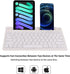 Bluetooth Keyboard Wireless Portable Mute Click Multi Device Keyboard Rechargeable Bluetooth 3.0 78 Keys Compact Wireless Keyboard for Tablet Lapt...