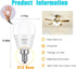 LED Ceiling Fan Light Bulbs 40W Equivalent 120V LED Candle Holder Bulb, 5W 2700K Warm White Used for Chandeliers, Ceiling Fan Lights, Wall Chandel...