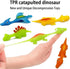 Slingshot Dinosaur Finger Toys, Mini Rubber Dino Figures Finger Sling Shot Toys, Flying Games Party Favors Gift Toy, Funny Gag Gifts for Kids Teen...