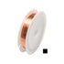 21 Gauge, 99.9% Pure Copper Wire (Square) Half Hard CDA #110 Made in USA - 25FT by CRAFT WIRE...