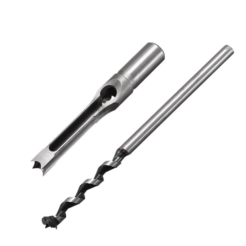 uxcell Square Hole Drill Bits for Wood 7/16" x 210mm Mortising Chisel Bit Auger Spur Cutter Tool for Woodworking Carpentry Drilling Tool...