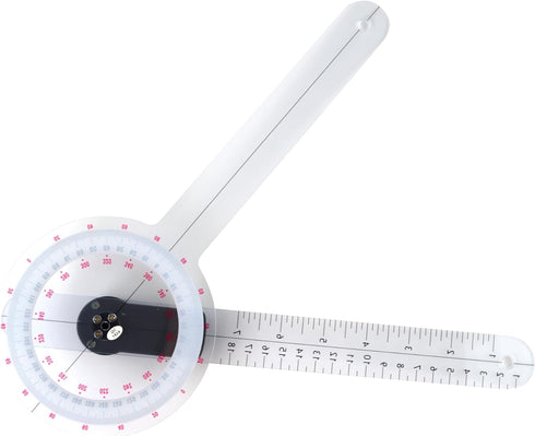GemRed 12" Digital Goniometer 360 Degree Physical Therapy Plastic Protractor for Joint Range of Motion ROM Measurement...