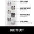 GORILLA GRIP Over the Door Shoe Organizer, 24 Large Breathable Mesh Pockets, Space Saving Hanging Storage Holder, Closet Rack Hanger Holds Up to 4...