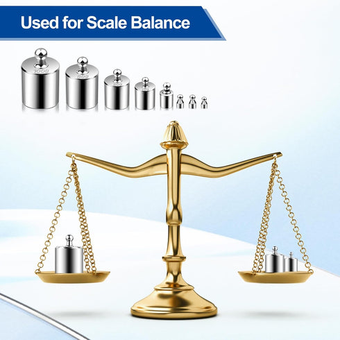 UCEC Calibration Weights for Digital Scale, 10mg - 100g Gram Weights Kit, Precision Stainless Steel Balance Scale Calibration Weight Set with Twee...