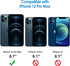 JETech Privacy Screen Protector for iPhone 12 Pro Max 6.7-Inch with Camera Lens Protector, Anti Spy Tempered Glass Film, 2-Pack Each......